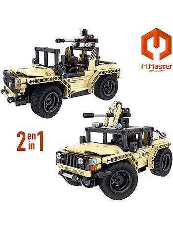 Kit de construction de voiture rc militaire 2 en 1 im.master - 370 pièces.