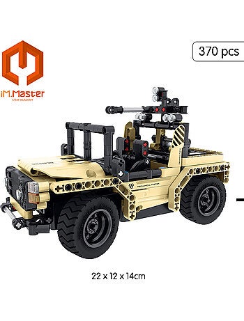 Kit de construction de voiture rc militaire 2 en 1 im.master - 370 pièces.
