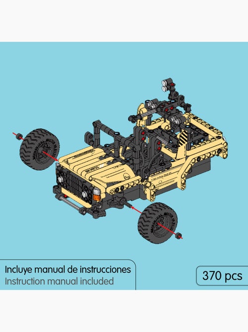 Kit de construction de voiture rc militaire 2 en 1 im.master - 370 pièces. - Kiabi