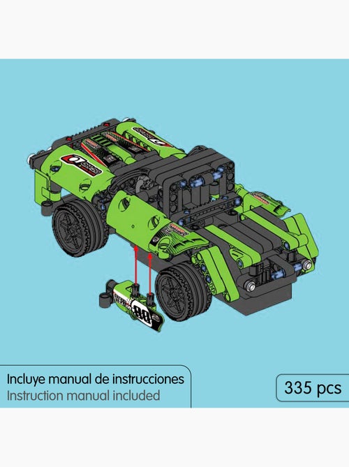 Kit de construction de voiture télécommandée im.master sport 2 en 1 - 335 pièces. - Kiabi