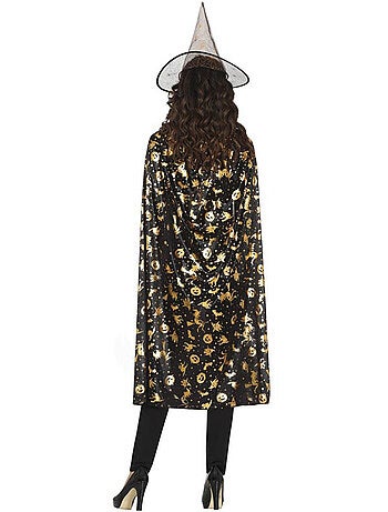 Kit de costume de sorcière : chapeau et cape 110 cm