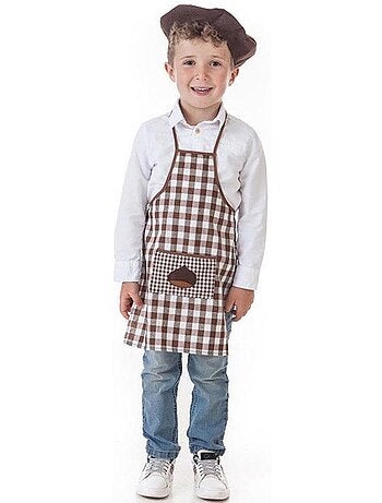 Kit de costume de vendeur de châtaignes Efrén : tablier et béret