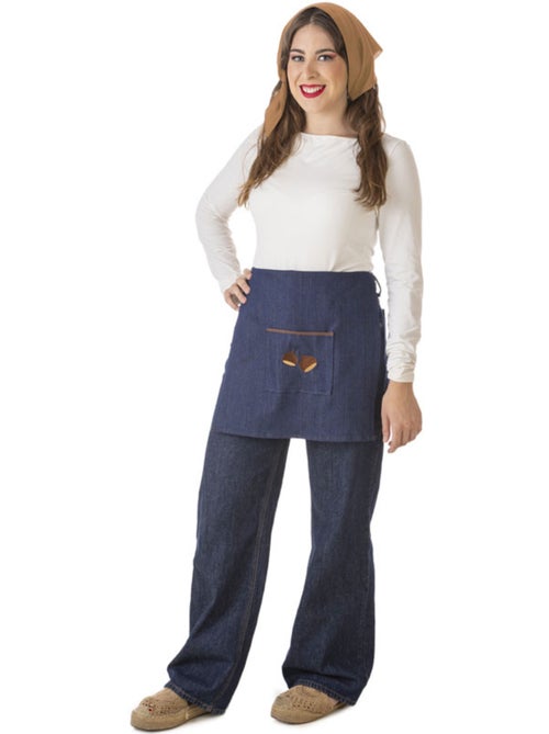 Kit de costume de vendeur de châtaignes (jean) : tablier et foulard - Kiabi