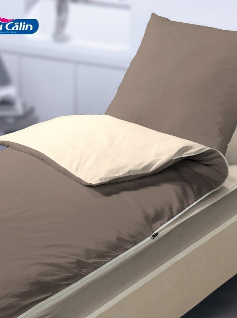 Kit de couchage caradou pour lit 1 place Bleu Calin - Pralin / Beige Beige - Kiabi