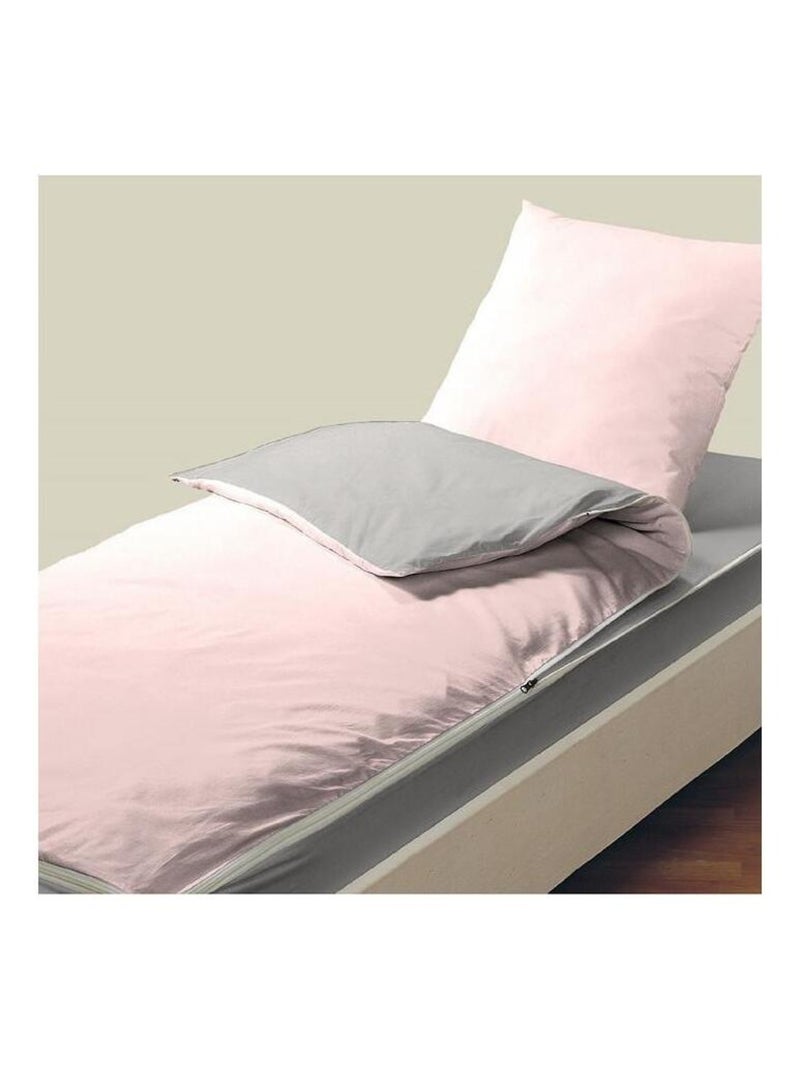 Kit de couchage caradou pour lit 1 place Bleu Calin Rose - Kiabi