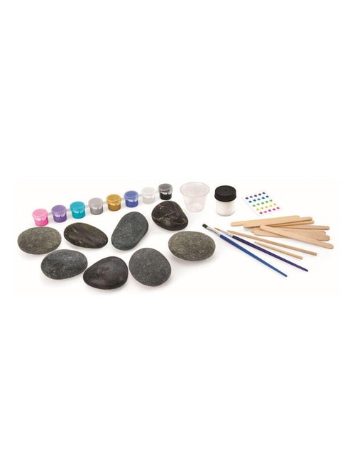Kit de Création Artistique sur Pierres avec Effet Métallique - Kiabi