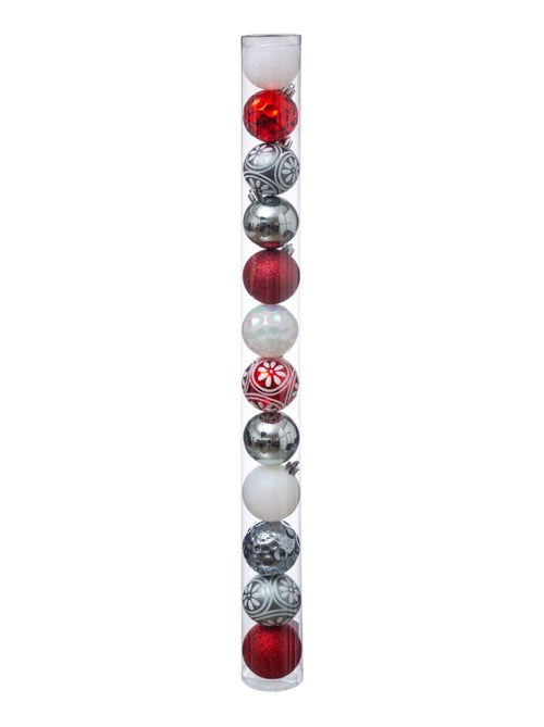 Kit de décorations pour sapin de Noël 12 boules - Kiabi Kit de décorations pour sapin de Noël 12 boules - Kiabi