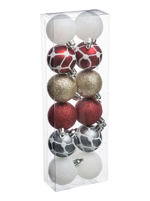 Kit de décorations pour sapin de Noël 12 pièces - Kiabi
