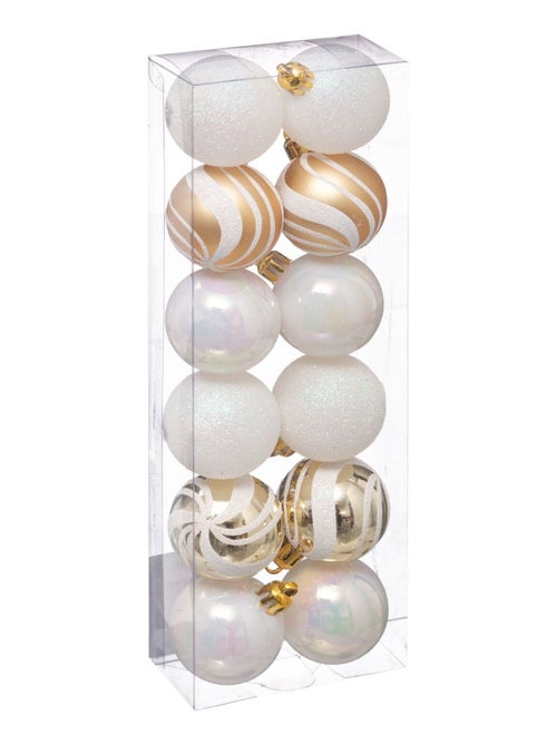Kit de décorations pour sapin de Noël 12 pièces - Kiabi