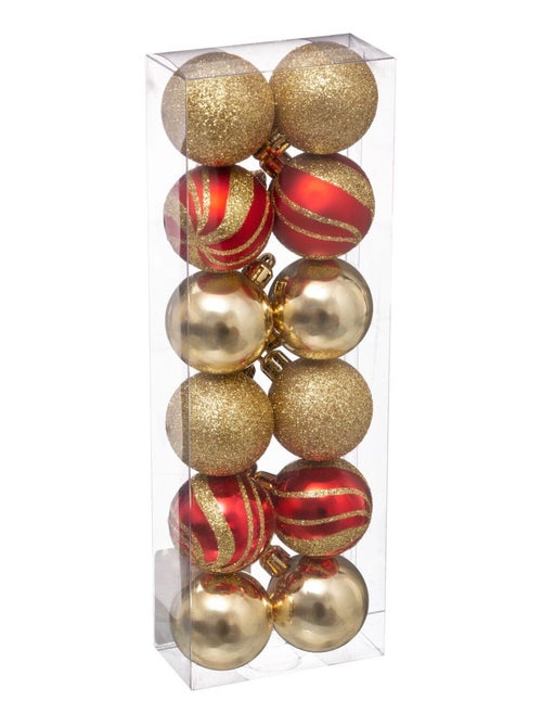 Kit de décorations pour sapin de Noël 12 pièces - Kiabi