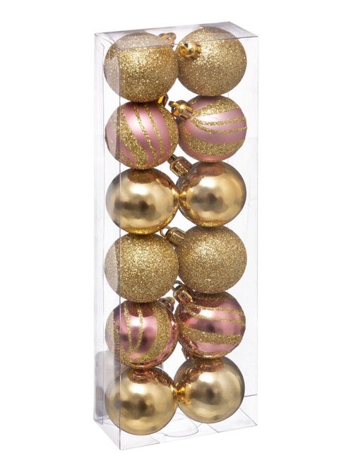 Kit de décorations pour sapin de Noël 12 pièces - Kiabi