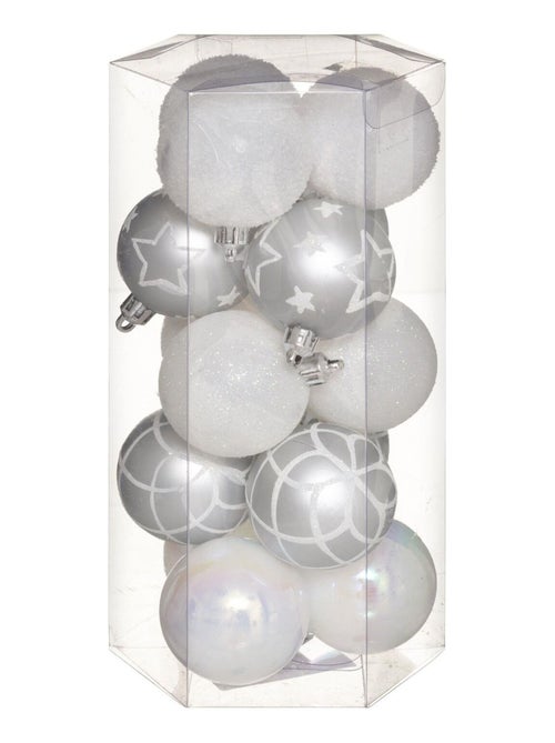 Kit de décorations pour sapin de Noël 15 pièces - Kiabi Kit de décorations pour sapin de Noël 15 pièces - Kiabi