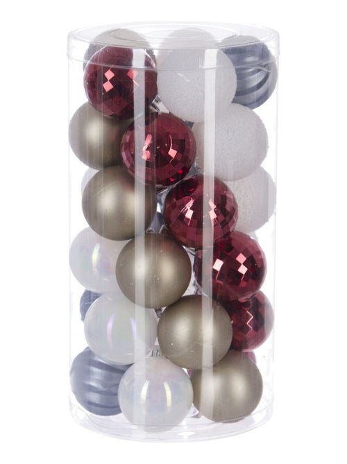 Kit de décorations pour sapin de Noël 30 pièces - Kiabi Kit de décorations pour sapin de Noël 30 pièces - Kiabi