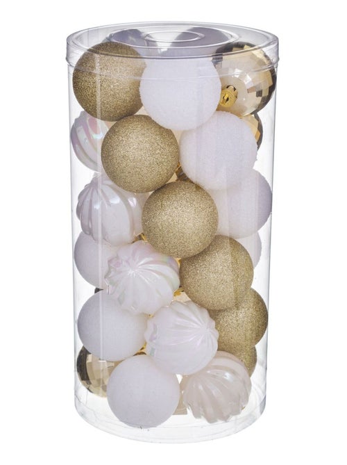 Kit de décorations pour sapin de Noël 30 pièces - Kiabi Kit de décorations pour sapin de Noël 30 pièces - Kiabi