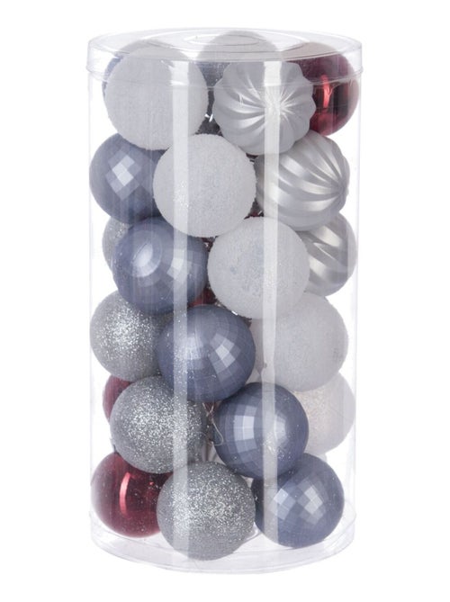 Kit de décorations pour sapin de Noël 30 pièces - Kiabi Kit de décorations pour sapin de Noël 30 pièces - Kiabi