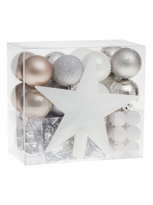 Kit de décorations pour sapin de Noël 44 pièces - Kiabi Kit de décorations pour sapin de Noël 44 pièces - Kiabi