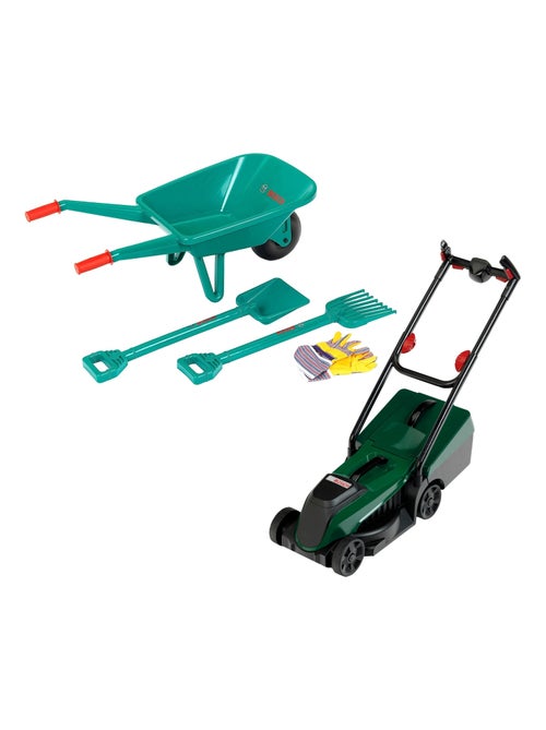 Kit de jardinage Bosch brouette et Tondeuse à gazon Rotak - Kiabi