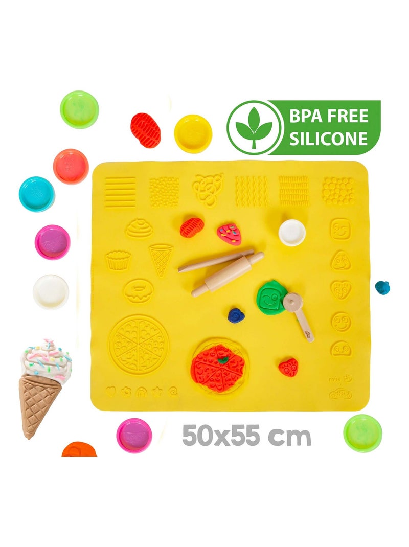 Kit de Loisirs Créatifs + 12 Pots de Pâte à Modeler + Tapis et Accessoires 'roba x Play-Doh' N/A - Kiabi