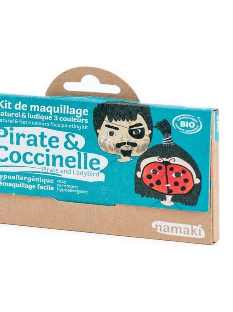 Kit de Maquillage 3 couleurs Pirate et Coccinelle Multicolore - Kiabi