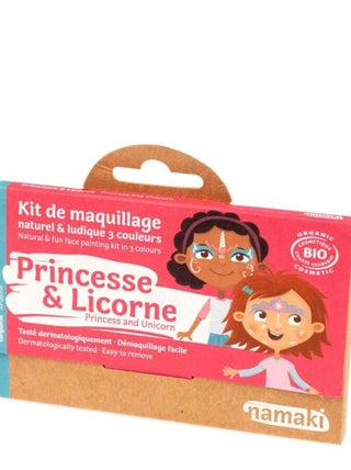 Kit de Maquillage 3 couleurs Princesse et Licorne
