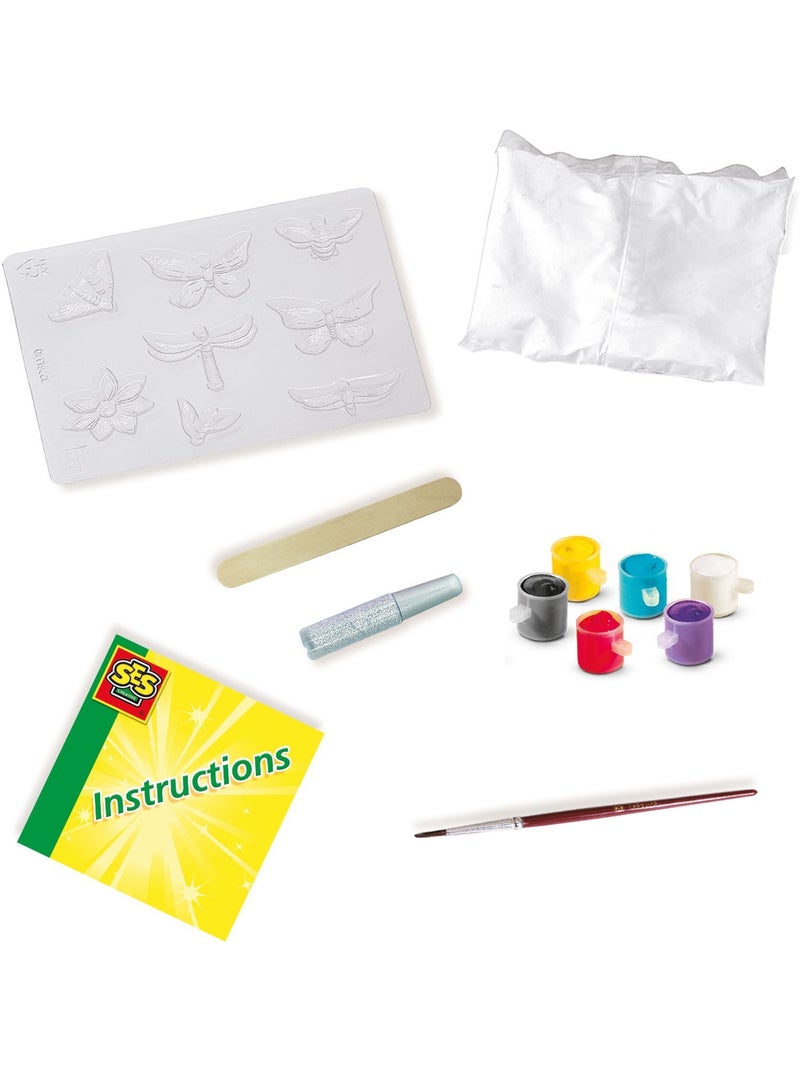 Kit de moulage en plâtre Papillons scintillants N/A - Kiabi