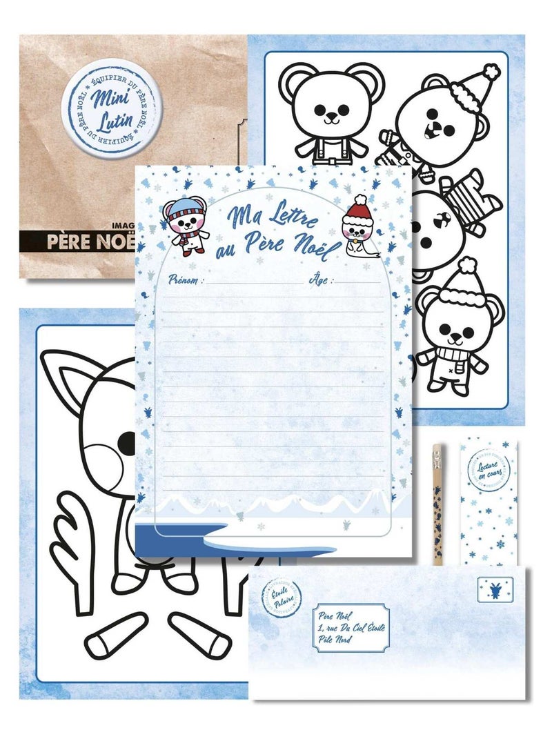 Kit De Papeterie Pour Écrire Sa Lettre Au Père Noël  | Loisirs Créatifs De Noël | Version Polaire N/A - Kiabi