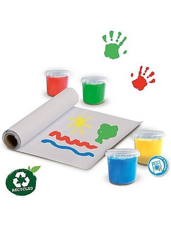 Kit de peinture au doigt avec tablier eco