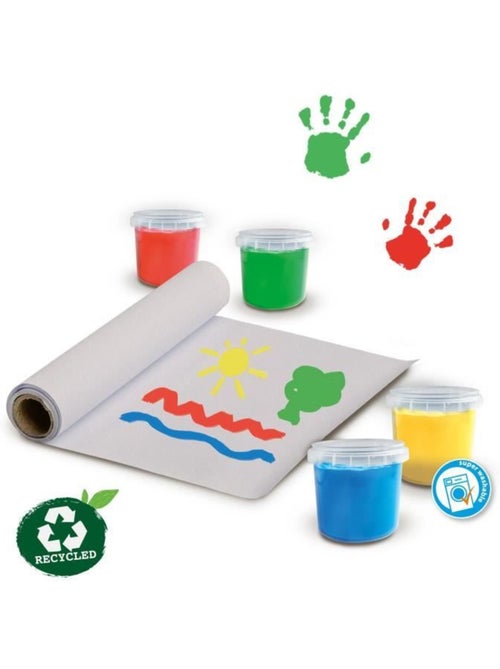 Kit de peinture au doigt avec tablier eco - Kiabi