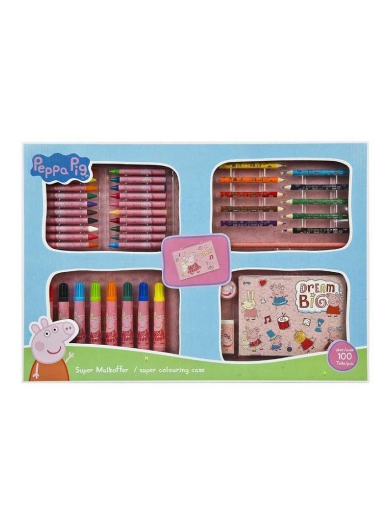 Kit de peinture Mallette Peppa Pig 100 pièces Multicolore - Kiabi
