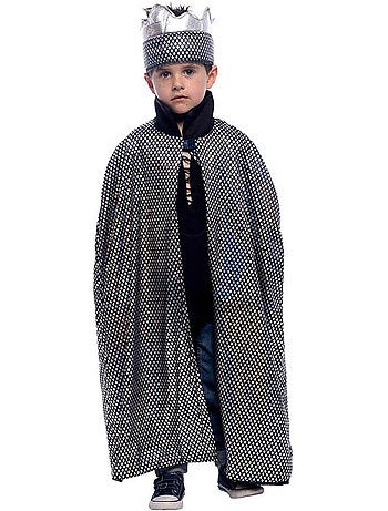 Kit de roi médiéval : cape et couronne réversibles