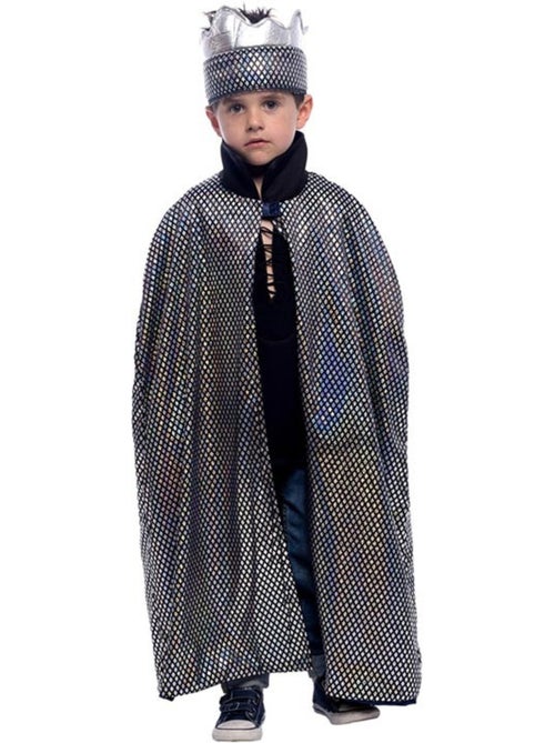 Kit de roi médiéval : cape et couronne réversibles - Kiabi
