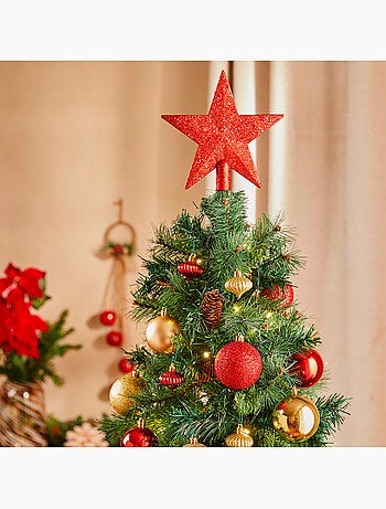 Kit de sapin "colorama de noël" 18 pièces rouge/blanc
