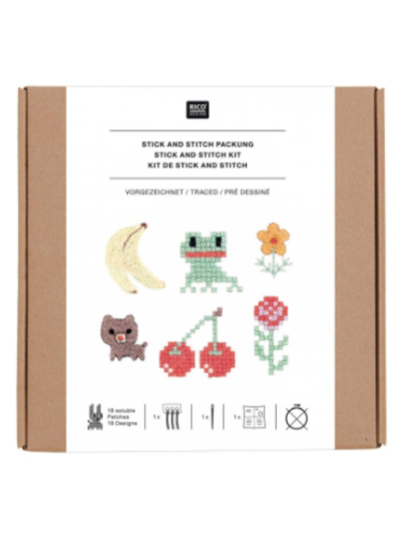 Kit de Stick and Stitch Pixel Art Mix N/A - Kiabi