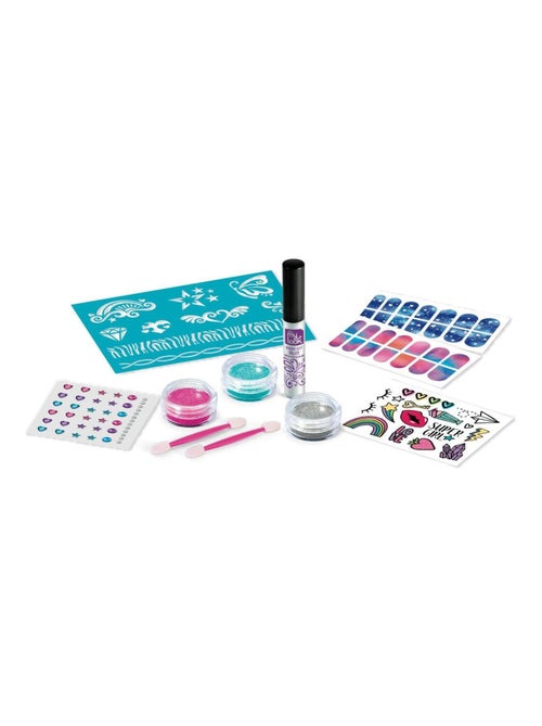 Kit de tatouages brillants et nail art pailletés - Kiabi
