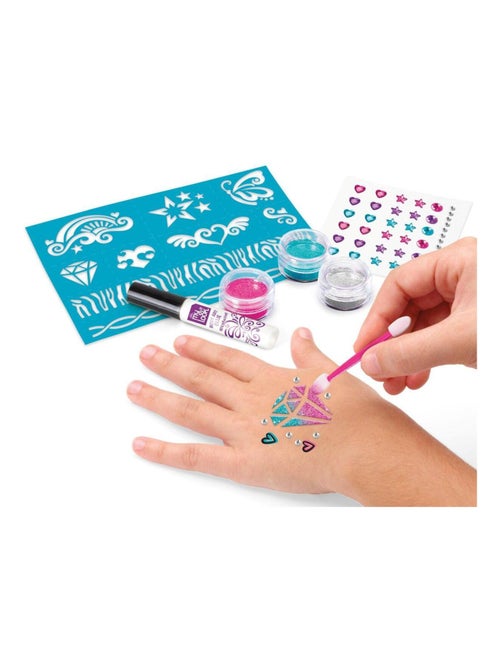 Kit de tatouages brillants et nail art pailletés - Kiabi