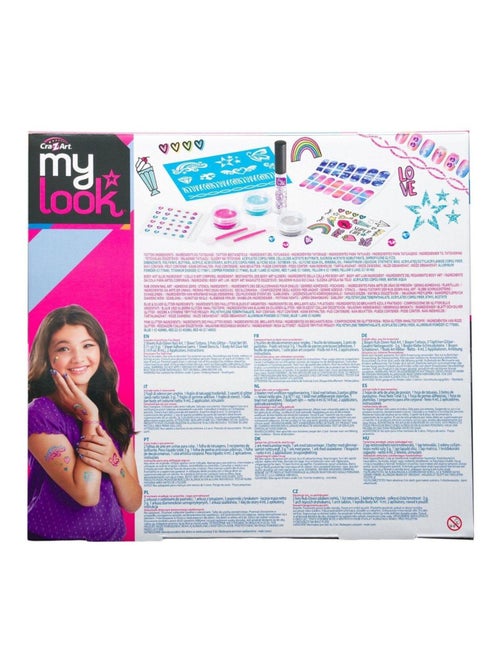 Kit de tatouages brillants et nail art pailletés - Kiabi