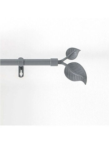 Kit de tringle a rideaux Feuillu gris