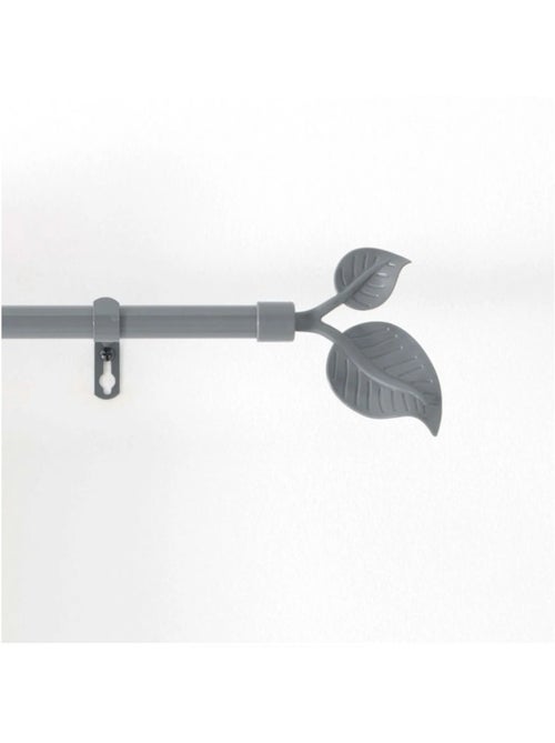 Kit de tringle a rideaux Feuillu gris - Kiabi