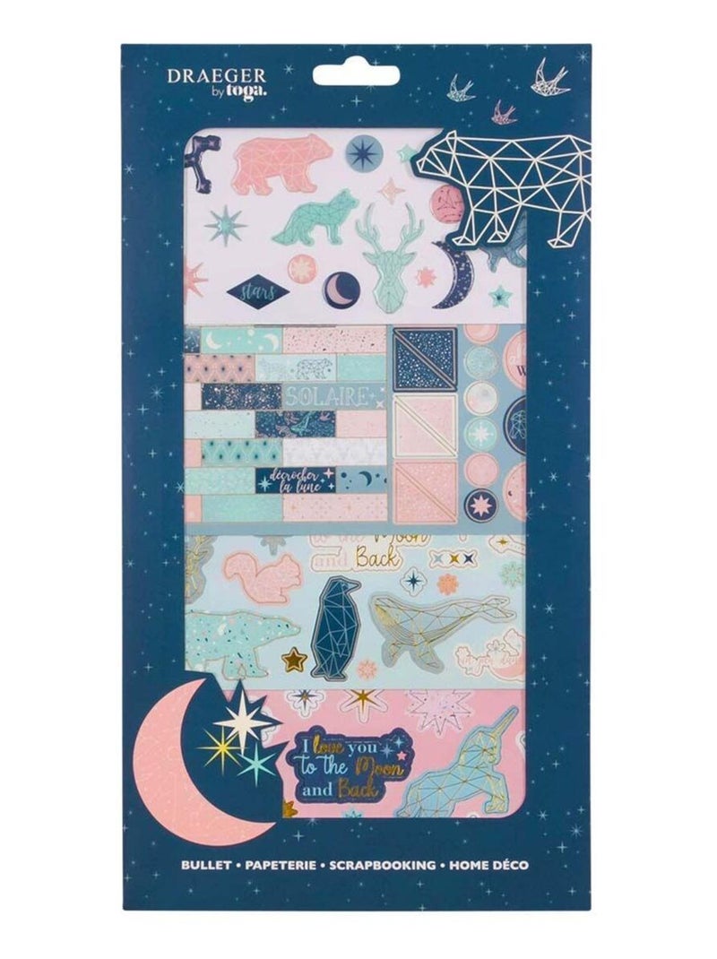 Kit décoration constellations pour Scrapbooking - Draeger Multicolore - Kiabi