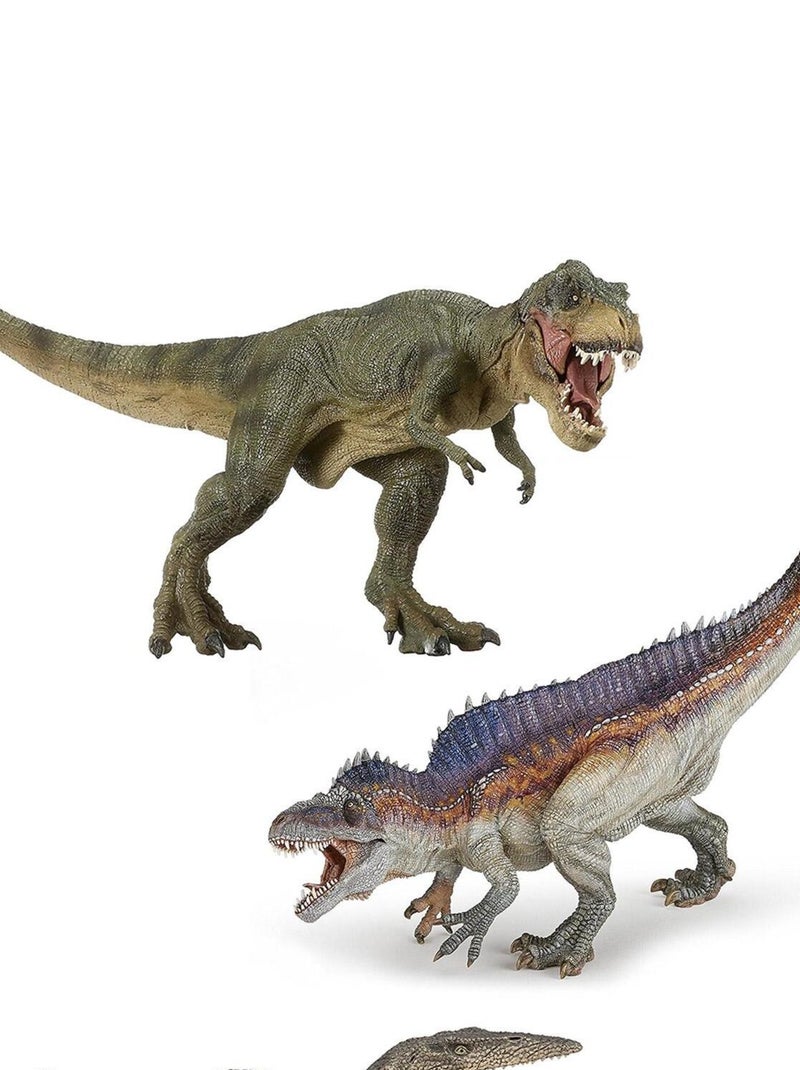 Kit Dinosaures Papo : Tylosaure, Acrocanthosaurus et Tyrannosaure courant N/A - Kiabi