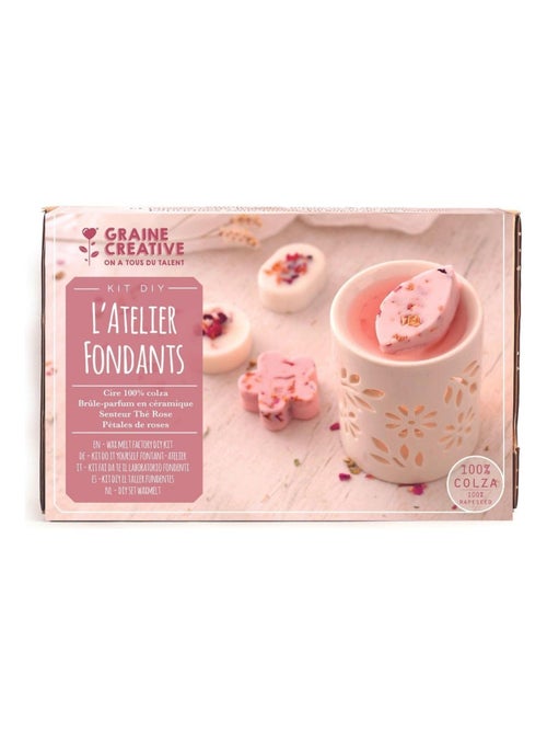 Kit DIY - L'atelier fondant à bougies fleuries - Graine Créative - Kiabi