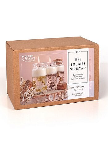 Kit DIY - mes bougies cristal - Graine Créative