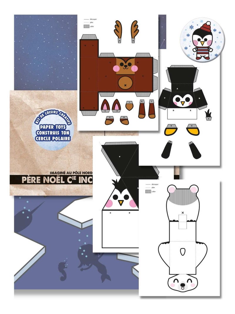 Kit Diy Noël Enfant | Loisirs Créatifs Pour Noël | Création De Paper Toys N/A - Kiabi
