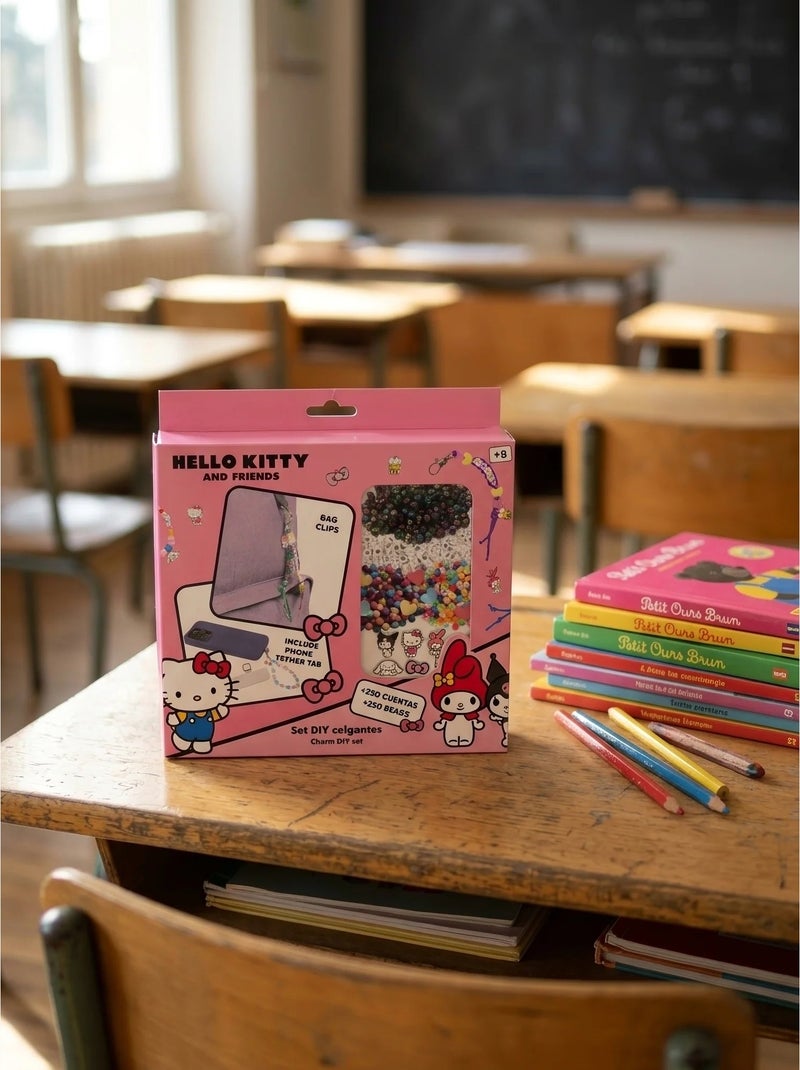 Kit diy perles 250 pièces hello kitty sanrio N/A - Kiabi