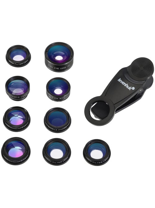 Kit d'objectifs pour smartphone 'levenhuk' lens s10 - Kiabi Kit d'objectifs pour smartphone 'levenhuk' lens s10 - Kiabi