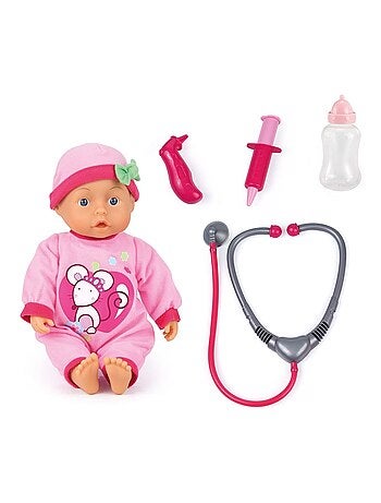 Kit docteur poupée bébé avec son