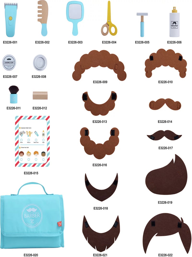 Kit Du Petit Barbier - Hape Bleu - Kiabi
