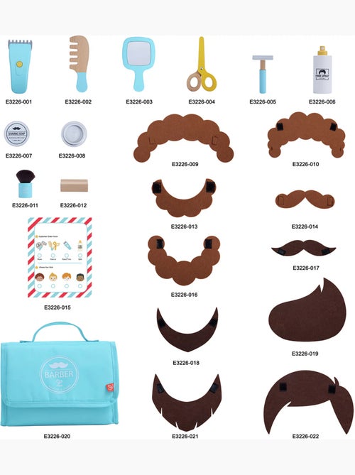 Kit Du Petit Barbier - Hape - Kiabi Kit Du Petit Barbier - Hape - Kiabi
