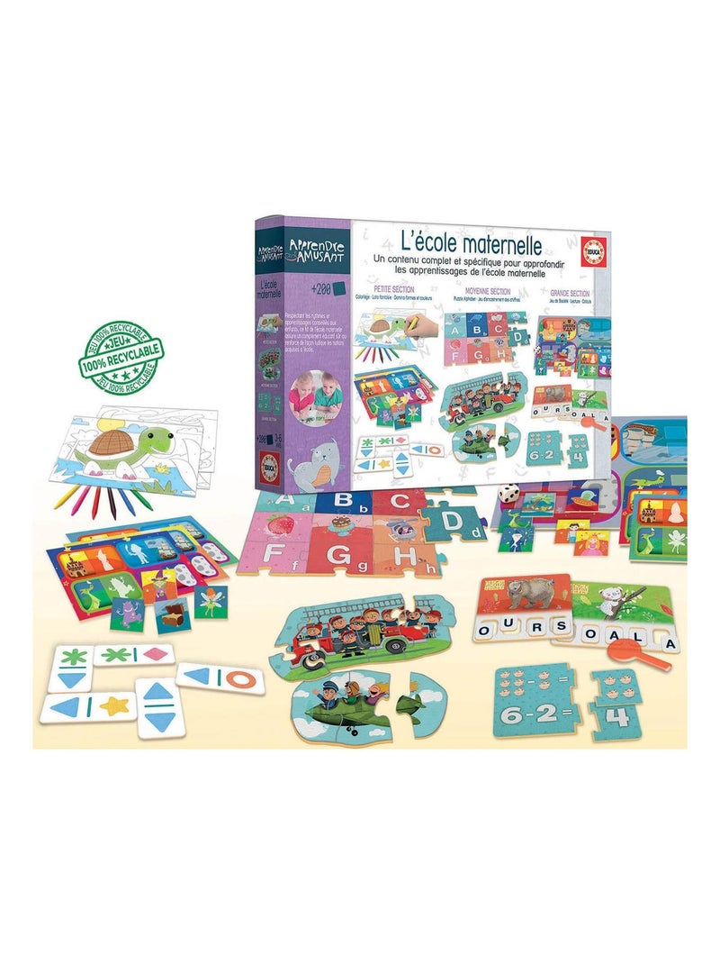 Kit Ecole Maternelle Apprendre C'est Amusant Multicolore - Kiabi