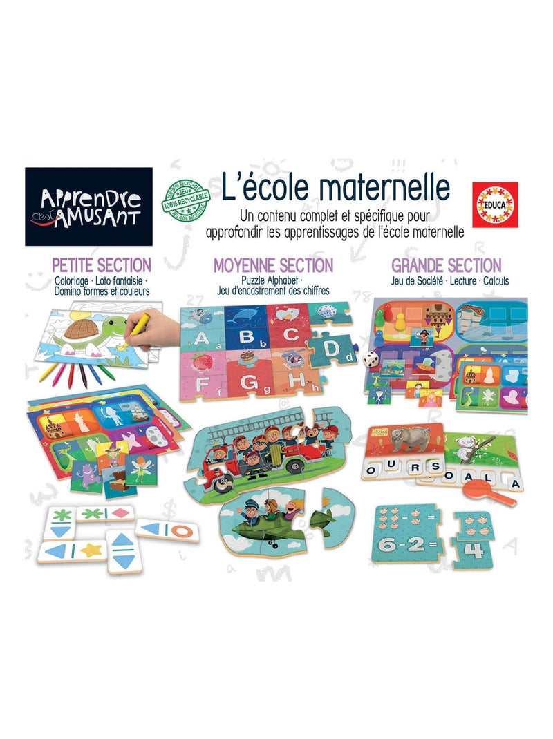 Kit Ecole Maternelle Apprendre C'est Amusant Multicolore - Kiabi